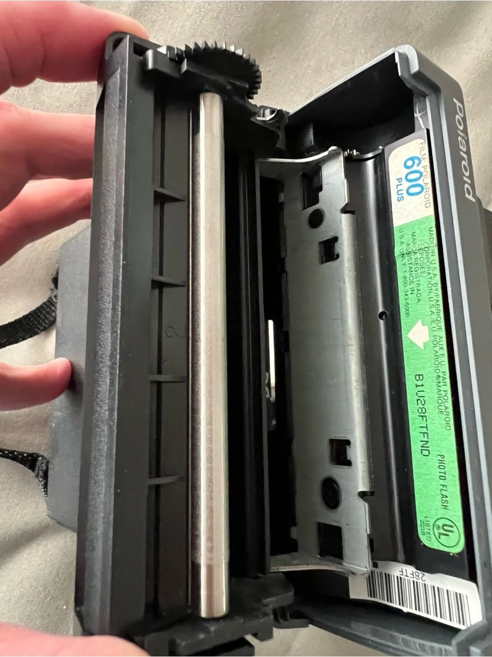 Vintage Polaroid Impulse 600 Plus Film Camera with Strap